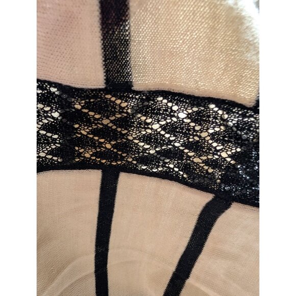 Ann Taylor Loft Womens Striped Lace Detail Sweater Top Size S - Picture 6 of 9